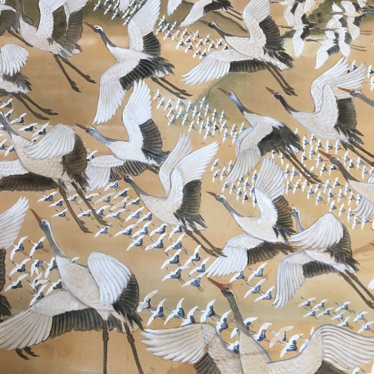 道具 水墨山水 掛け軸（掛軸）販売 肉筆絹本掛軸 中古書画内田玉鳳筆