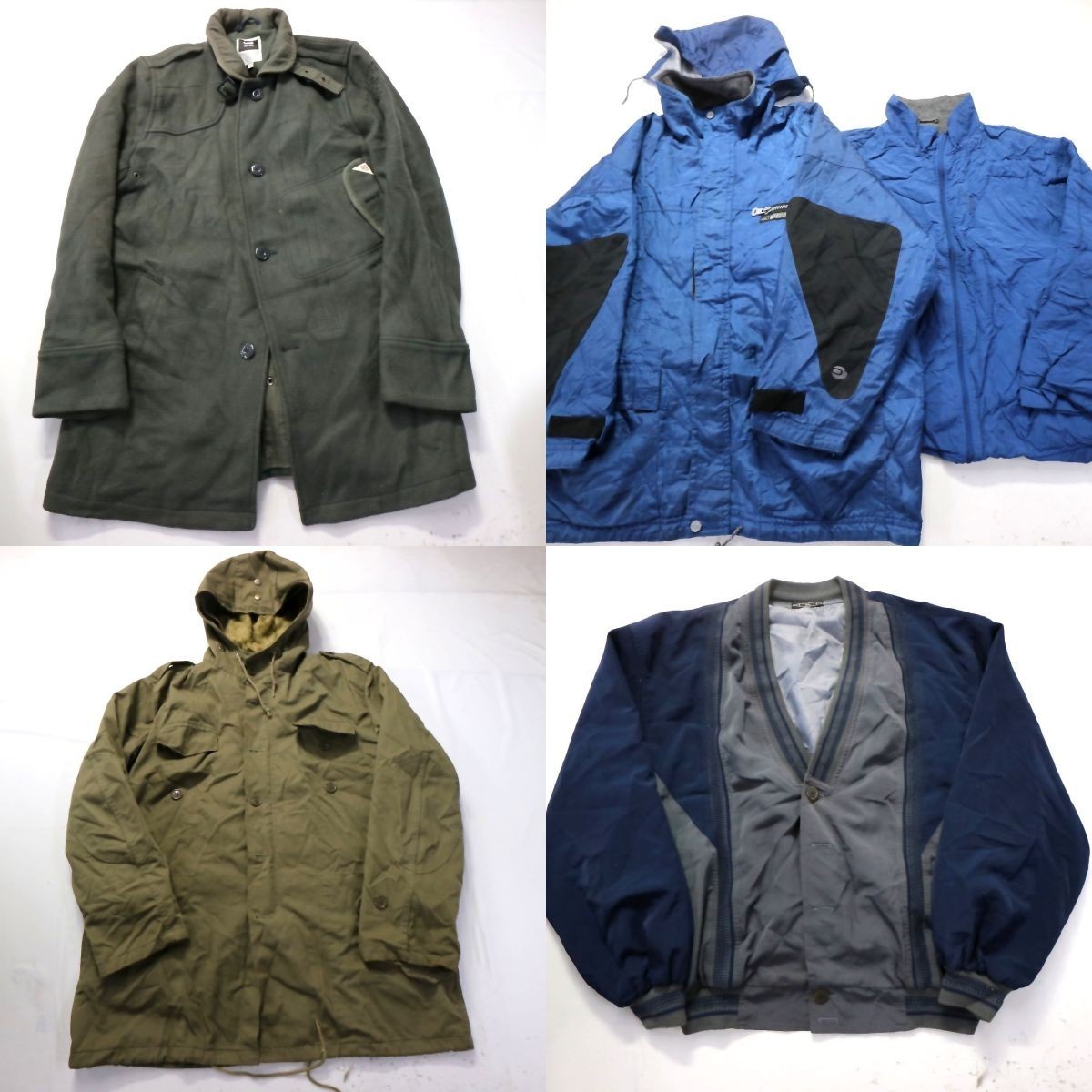 ◎古着屋系 ジャケット set ナイロン系 裏ボア デザイン系 他 (メンズXL) 5枚セット まとめ売り 古着卸 1円スタート 最落なし MK7984