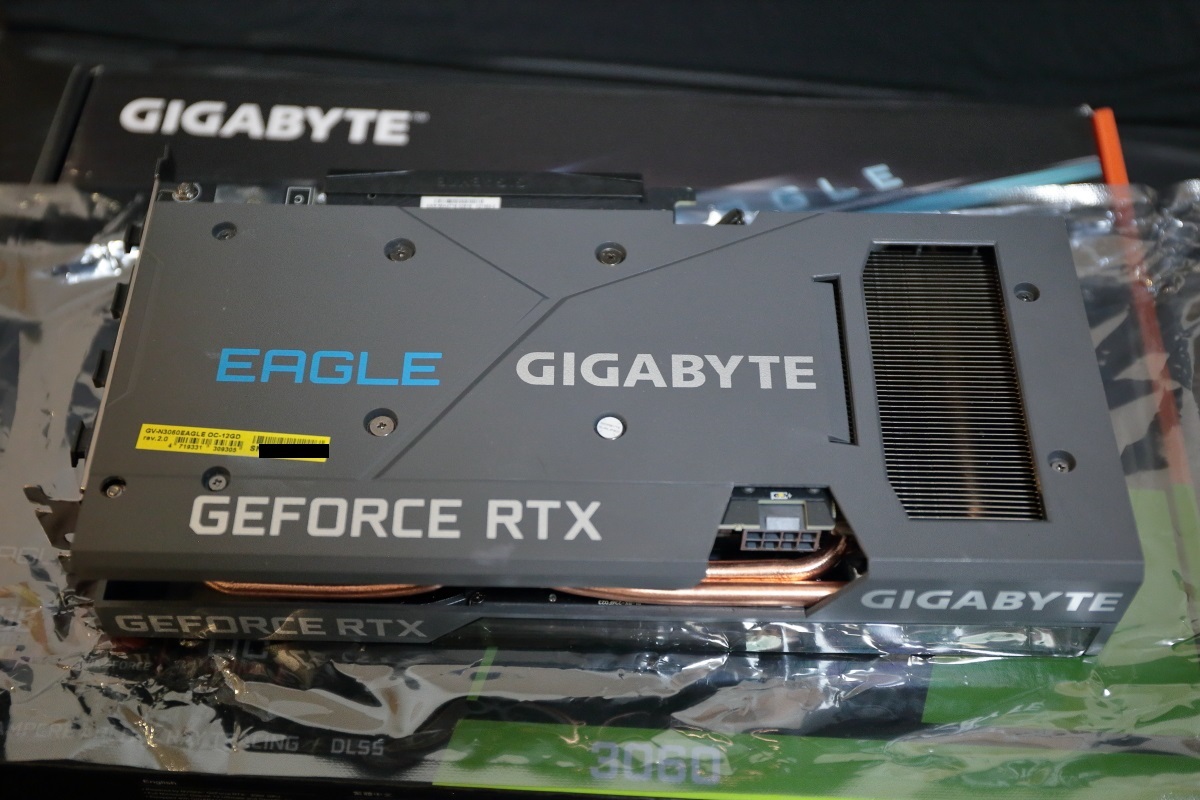 使用時間極小 ほぼ新品 GIGABYTE ギガバイト RTX3060 GV-N3060EAGLE OC 