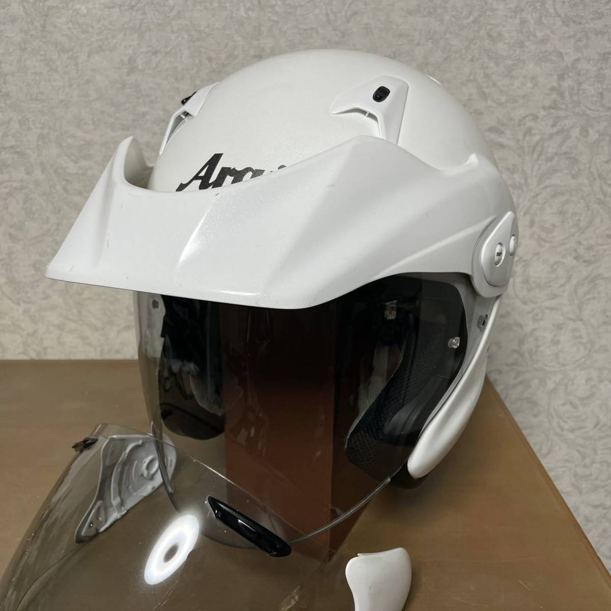 Arai ヘルメット MZ-F CT-Z仕様 白バイ 61-62cm グラスホワイト アライ  