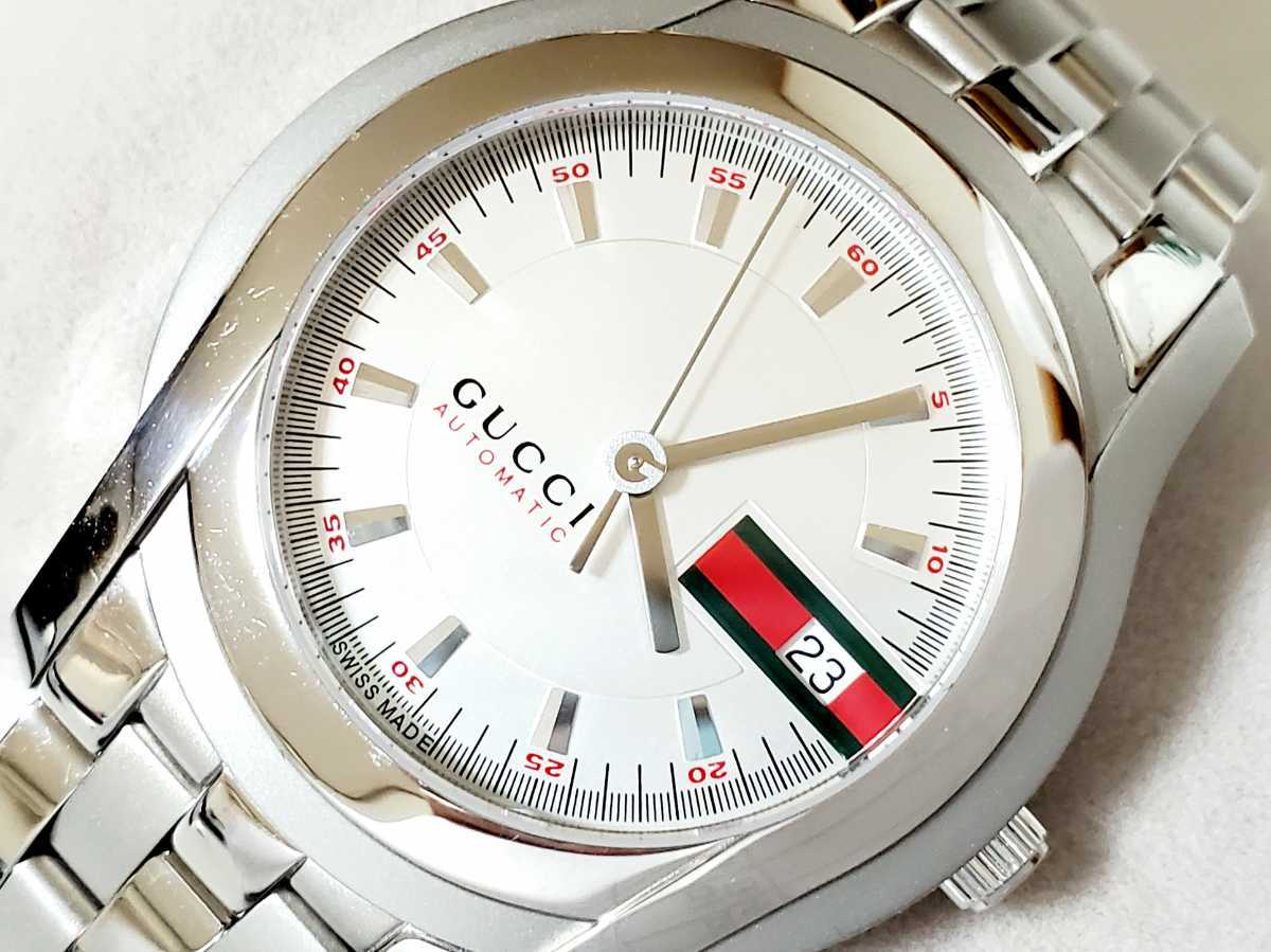ヤフオク最安！超美品☆GUCCI Gクラス【5500auto／YA055205】紳士用