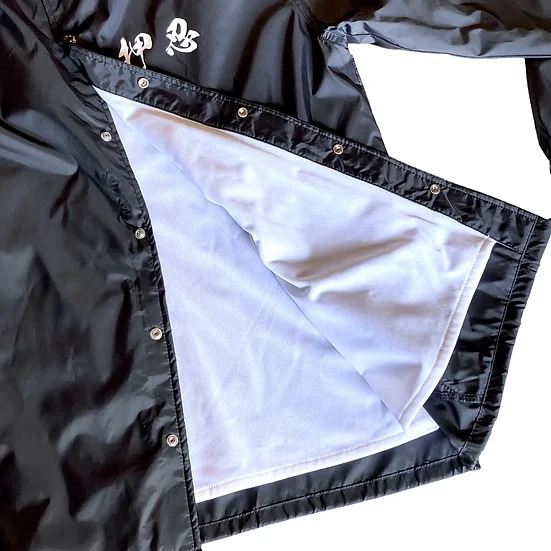 CHOP TOP 佐田ビルダーズ 佐田毘流陀頭 Nylon Coach Jacket Black 