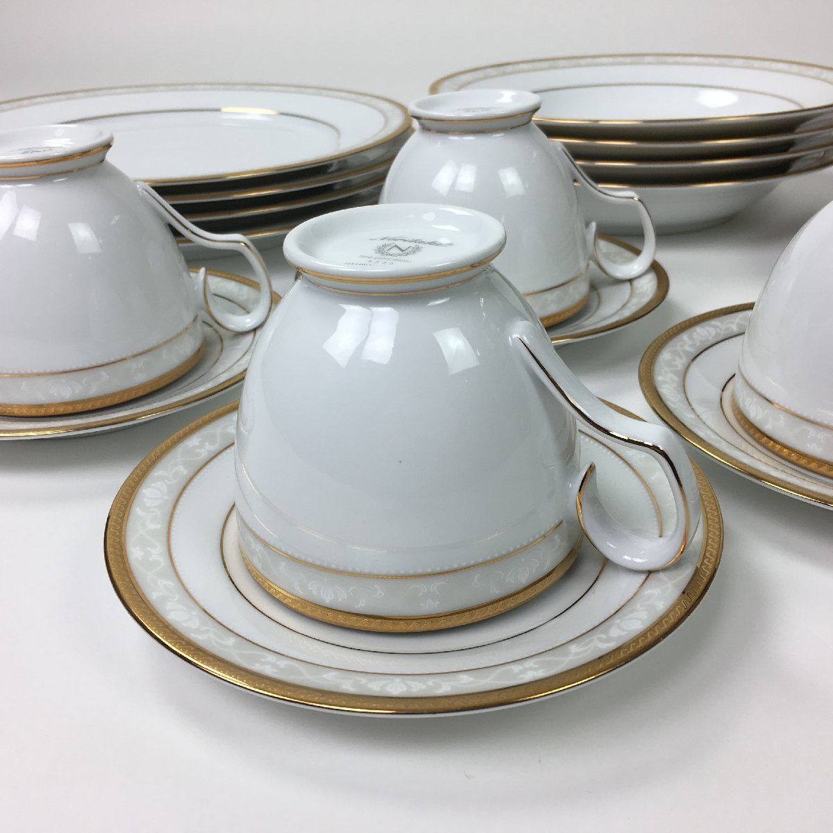 Noritake ノリタケ ハンプシャーゴールド カップ＆ソーサー 大皿 中皿 