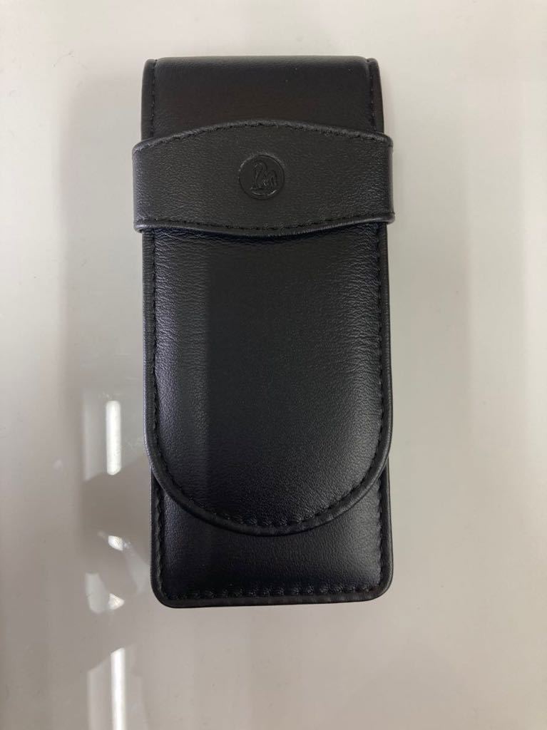 MONTBLANC】 モンブラン シエナ レザー ペンケース 2本差 ブラック