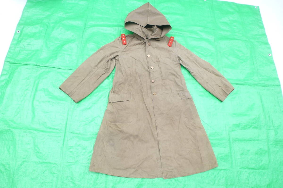 陸軍 雨衣 頭巾付 肩章式 軍隊 日本軍 雨衣 Yahoo!オークション 九八式