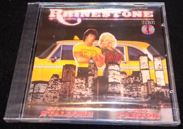 クラブ・ラインストーン/今夜は最高!　サントラCD★未開封ケースヒビ 　スタローン　リー・パートン　Rhinestone Dolly Parton　廃盤レア