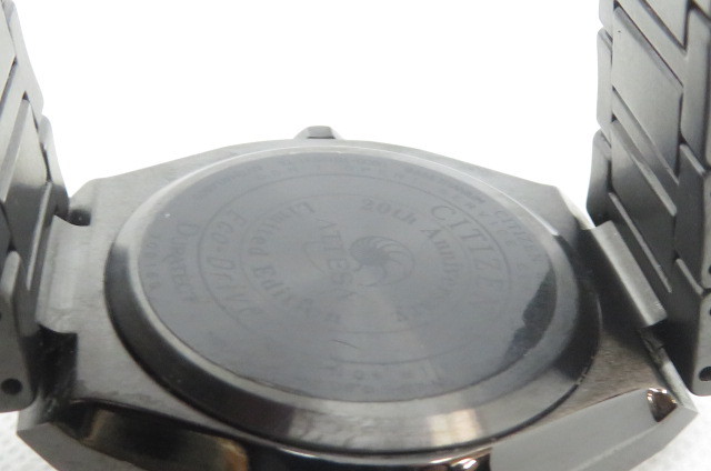 1円～【動作品】 CITIZEN シチズン ATTESA アテッサ U600-T012531 電波 ソーラー メンズ 腕時計 20周年記念モデル　12-16-13
