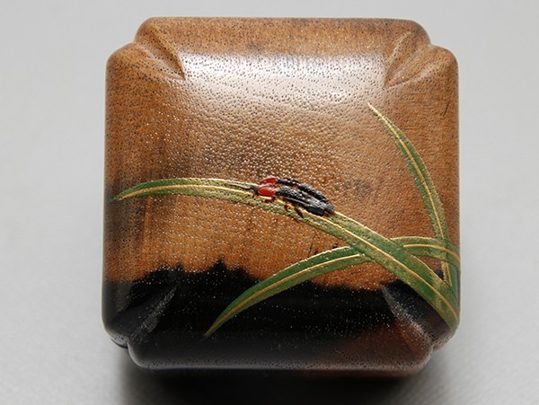 黒柿材 黒柿材 香合 蓋物 香合 蓋物