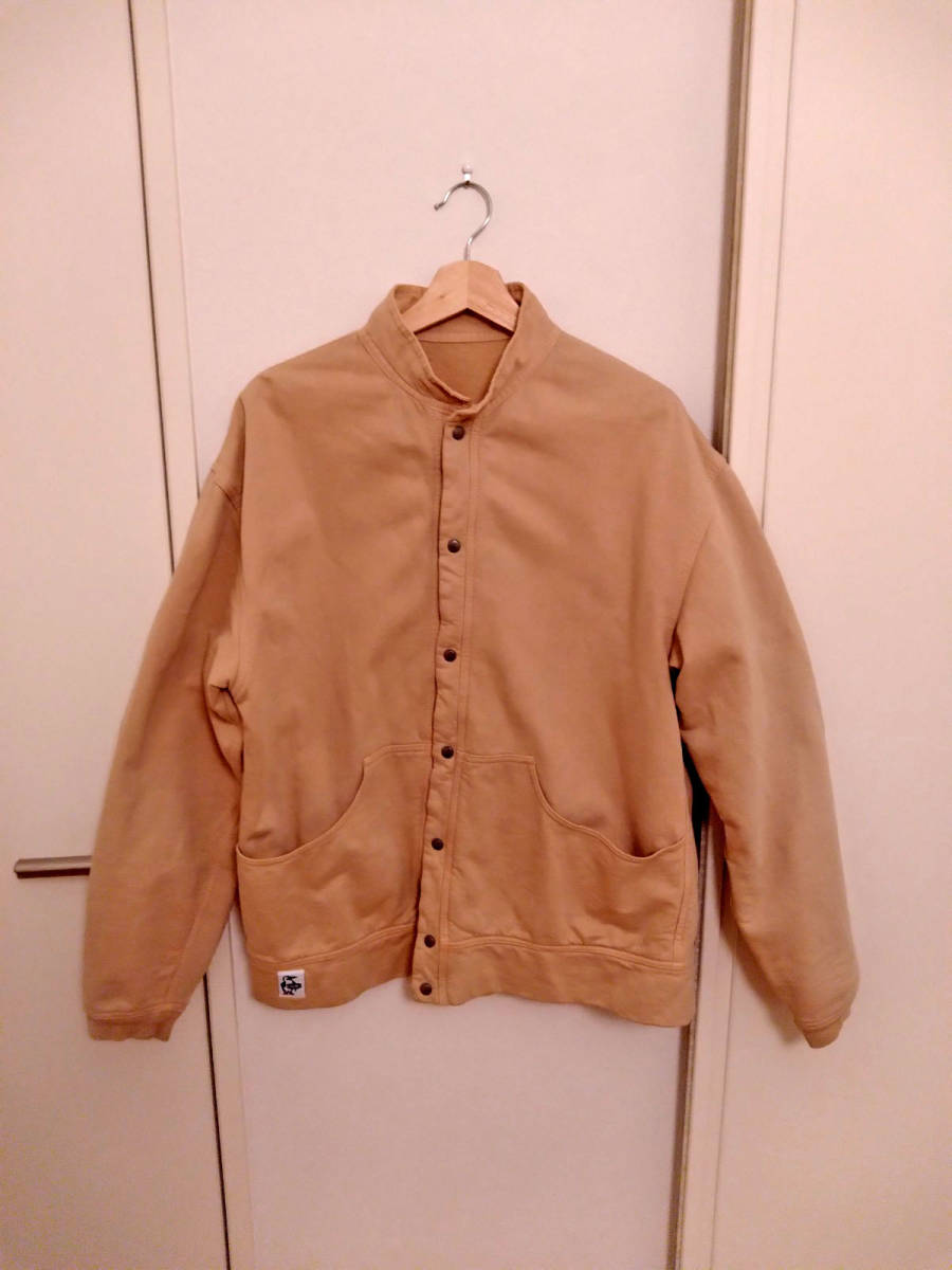 CHUMS チャムス ハリケーントップ フルスナップ USサイズ ベージュ ジャケット スウェット カーディガン