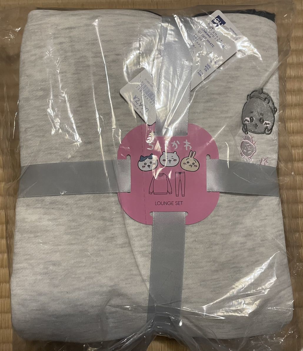 新品 未開封 GU ちいかわ ソフトスウェットラウンジセット L