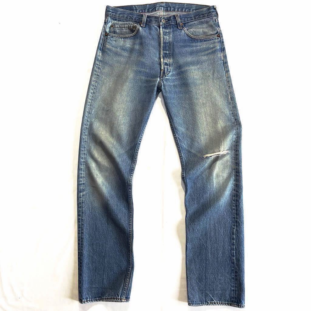 ヒゲ美色☆ハチマル 80s USA製 Levis 501 W34 L36 ビンテージ