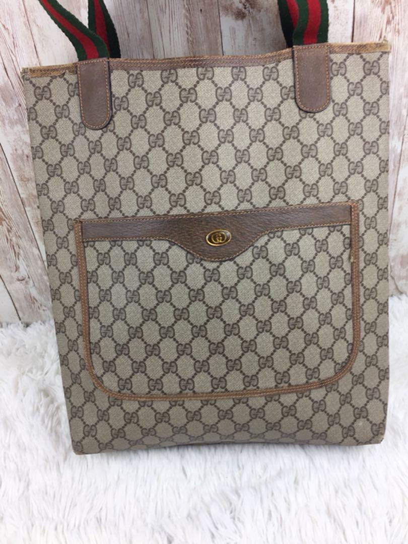 GUCCI グッチ オールドグッチ 80sヴィンテージ GG シェリーライン 