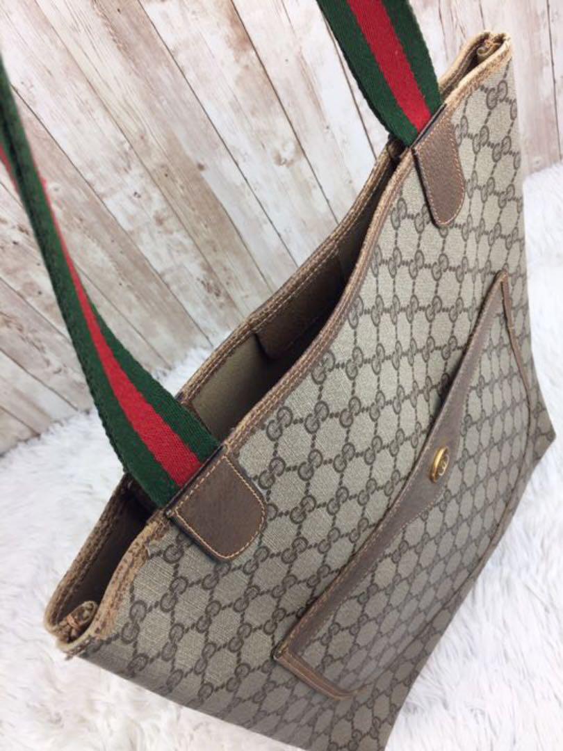 GUCCI グッチ オールドグッチ 80sヴィンテージ GG シェリーライン