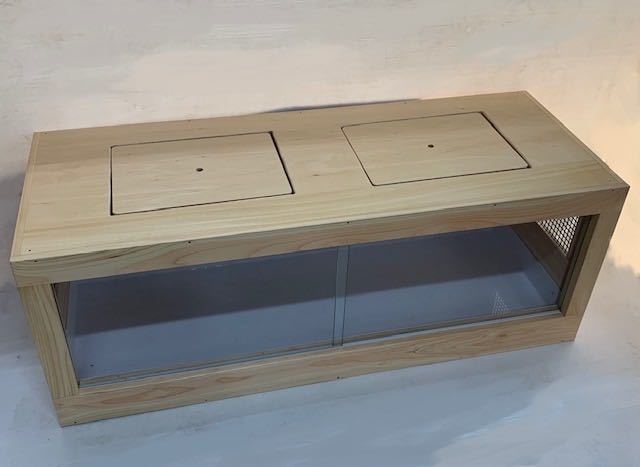 ペット用品 特別価格 限定1台 RepBox 大型木製ケージ1200×450×450