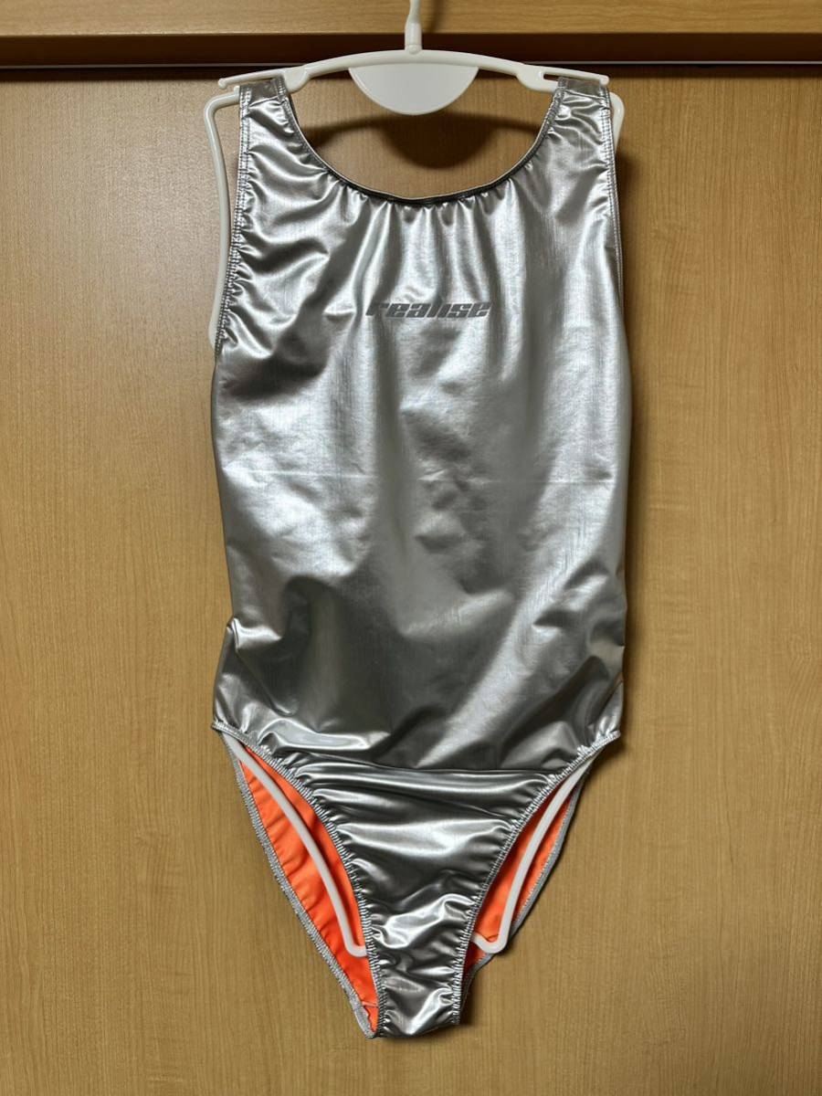 日本製!リアライズ メタリックハイネックスイムスーツ 4L 日本製