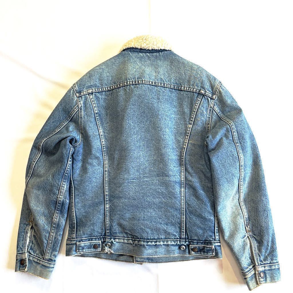 美色☆70s 80s USA製 Levis デニム ボアジャケット 38 ビンテージ 
