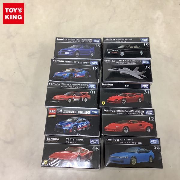 1円〜 訳あり トミカ PREMIUM ランボルギーニ カウンタック 25thアニバーサリー、フェラーリ テスタロッサ、トヨタ セルシオ他