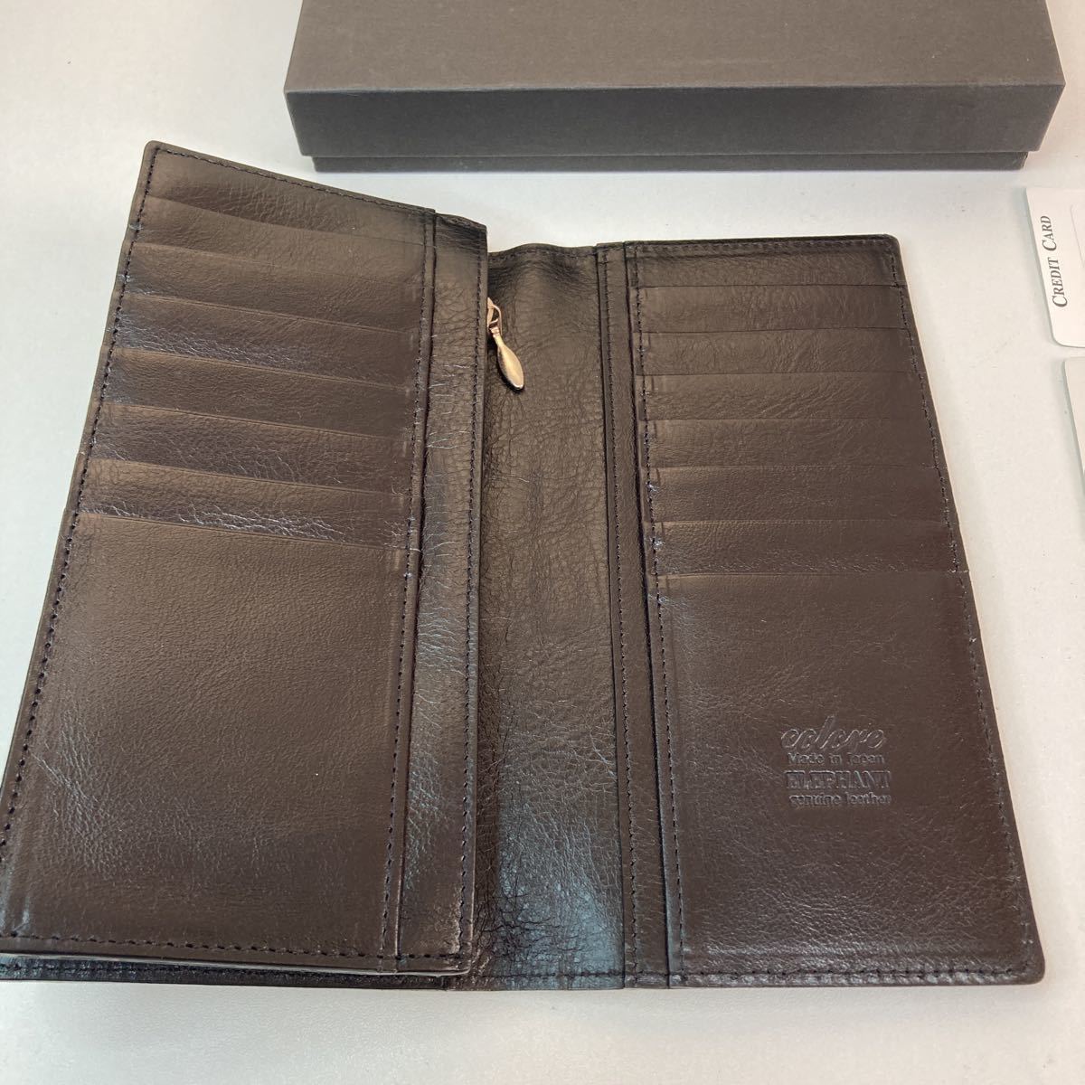 中古美品 colore コローレ エレファントレザー 長財布 象革 日本製 中古美品 colore コローレ エレファントレザー 長財布 象革 日本製