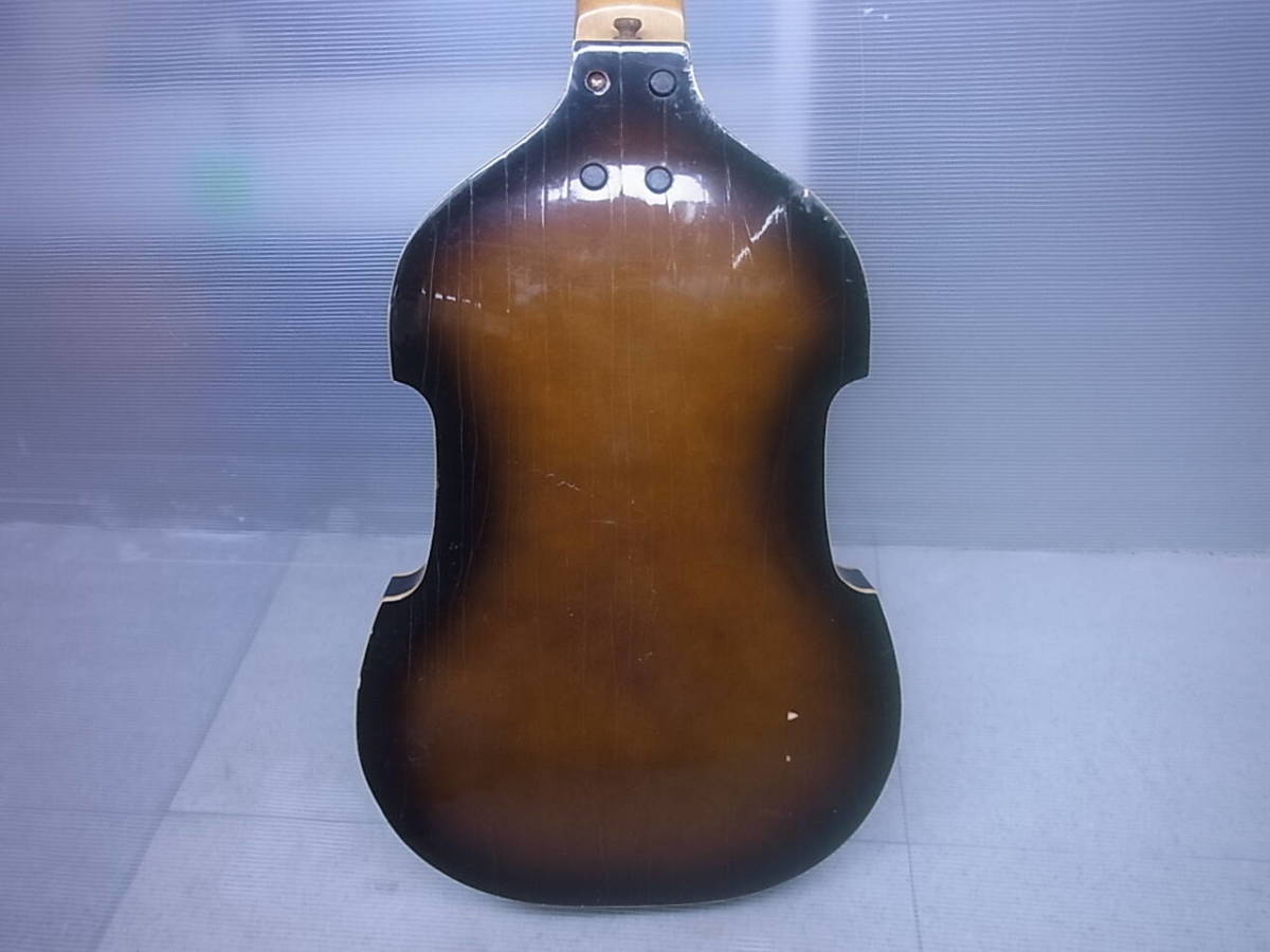 □W/253☆グヤトーン GUYATONE☆エレキベース☆変形タイプ バイオリン  