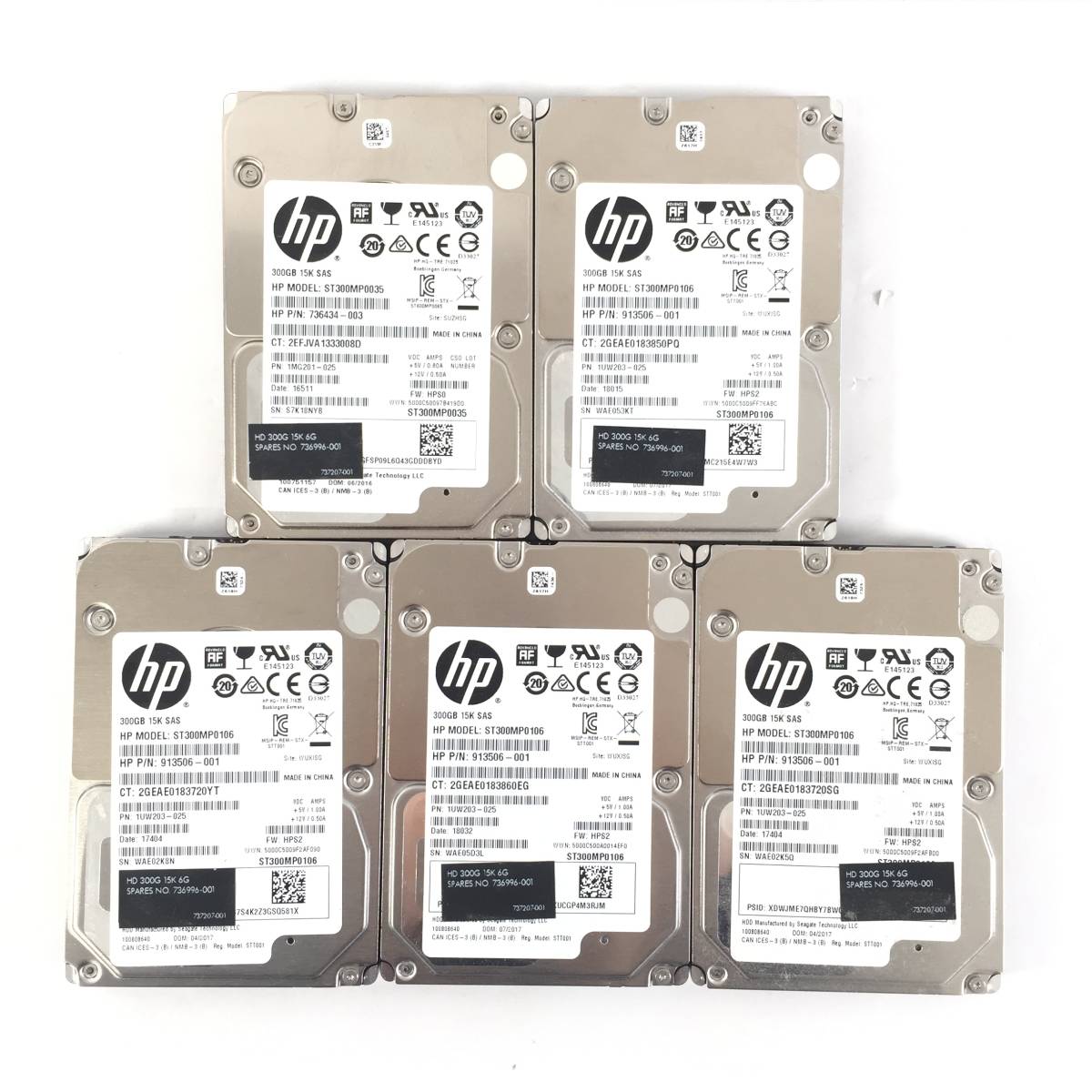 SAS 300GB HP 15K SC SFF 6G com: 12G HDD Enterprise RPM 0 for 2.5