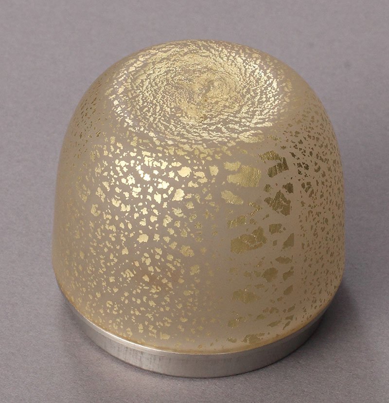 田渕香雪 吹きガラス 棗 金彩 共箱 茶道具 茶入 茶器 現代工芸 作家物 田渕香雪 吹きガラス 棗 金彩 共箱 茶道具 茶入 茶器 現代工芸