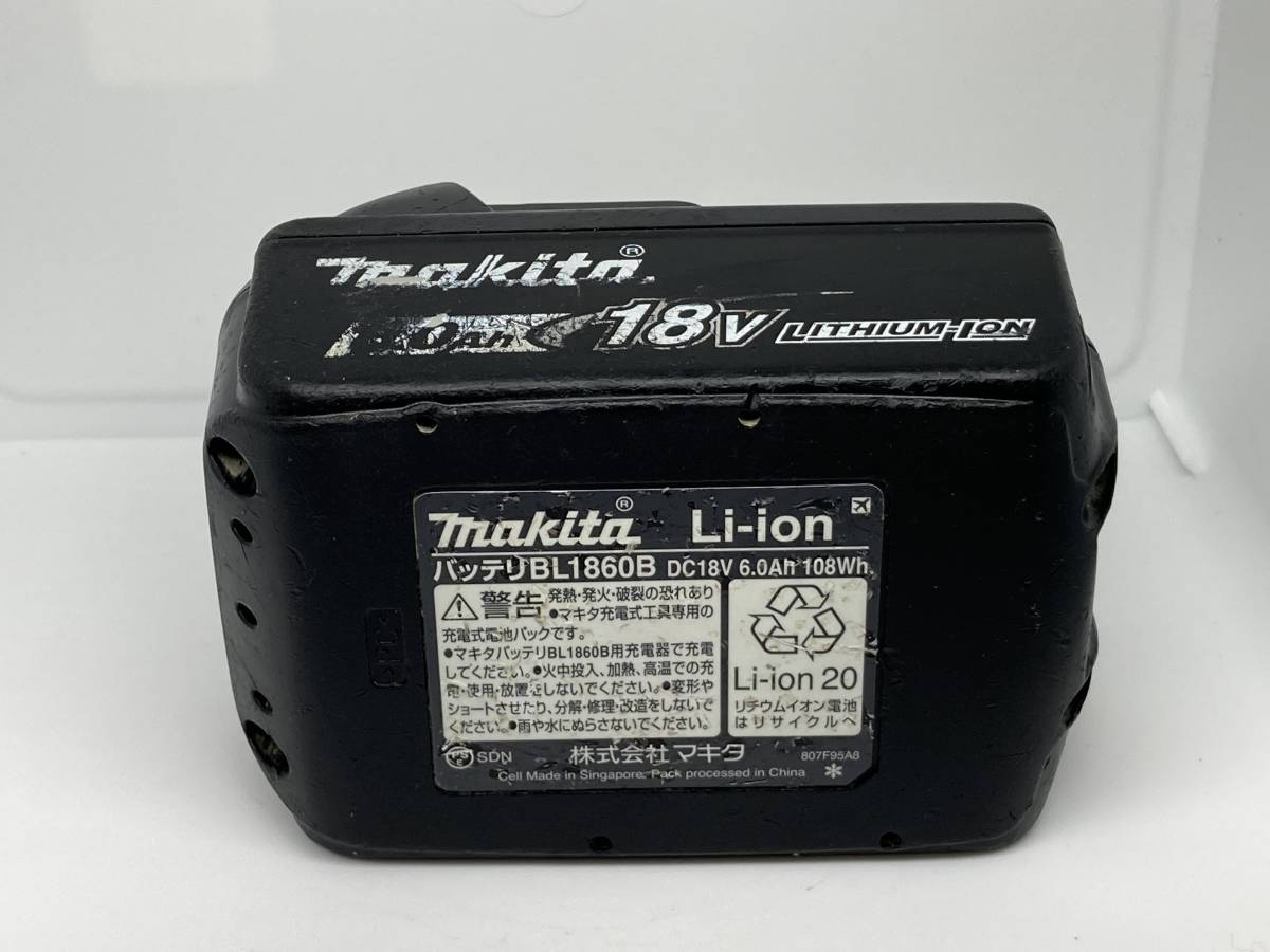 未使用】 マキタ正規品 バッテリー BL1860B 18v 6.0A 未使用)マキタ 