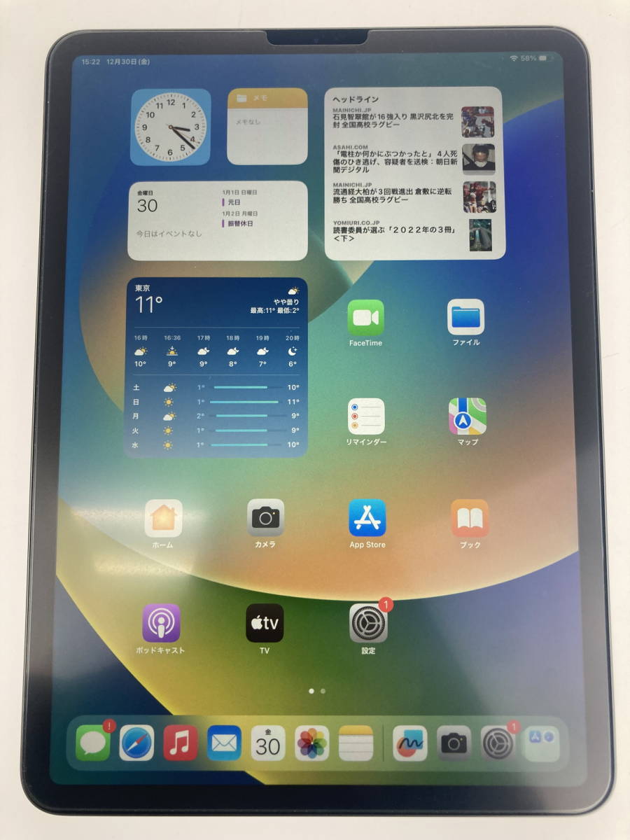 Apple iPad Pro 11インチ 第1世代 Wi-Fiモデル 64GB MTXN2J/A 現状品