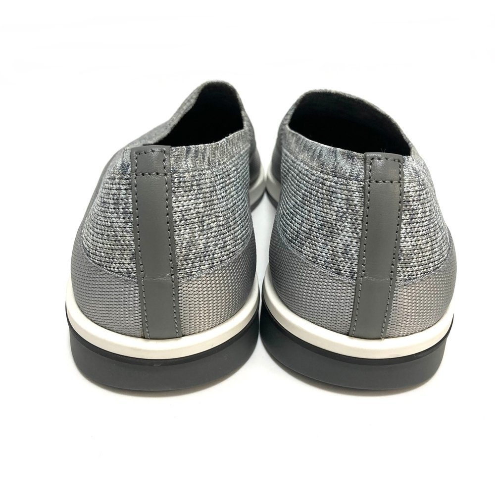 未使用 プラダ PRADA ツイル ニット スリッポン メンズシューズ TEILL 