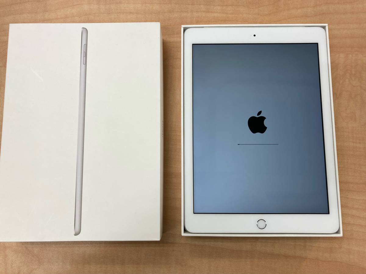 美品】 iPad 第6世代 Wi-Fi+Cellular 32GB シルバー MR6P2J/A au利用