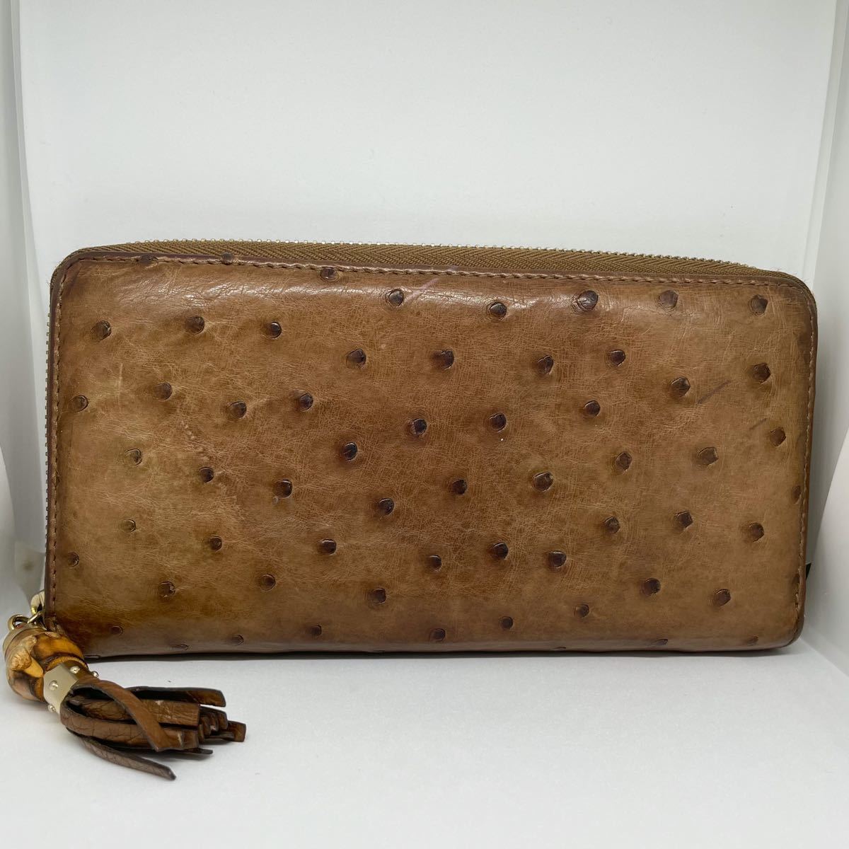 激レア極美品】グッチ GUCCI ラウンドファスナー長財布 バンブー 激レア極美品】グッチ GUCCI ラウンドファスナー長財布 バンブー