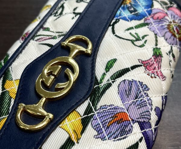 174742-93 1円～GUCCIグッチ インターロッキングG フローラプリント 