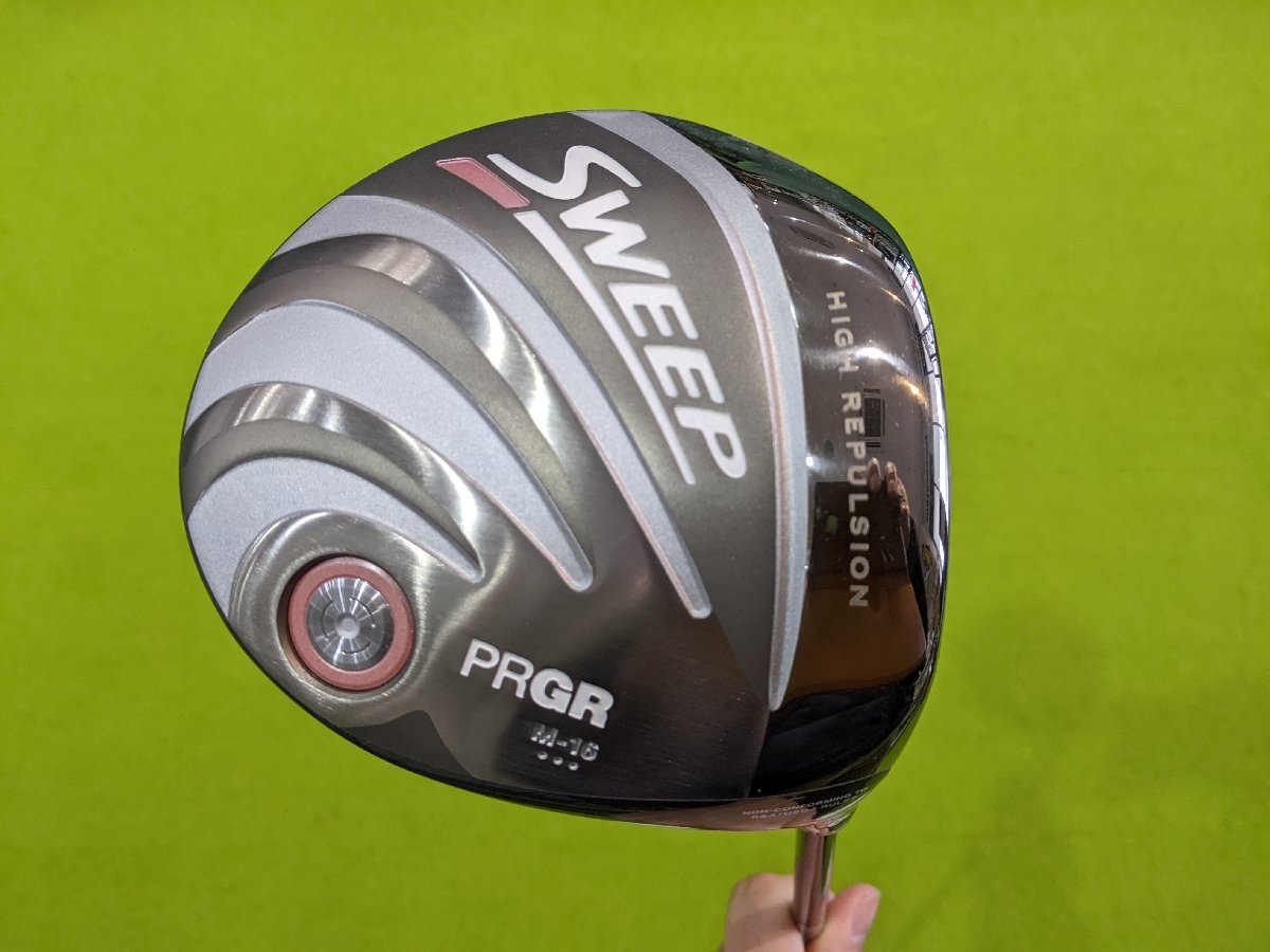 【PRGR・SWEEP ドライバー 13.5° レディス 高反発 標準カーボンシャフト M-30 (L) ヘッドカバー無し 中古】