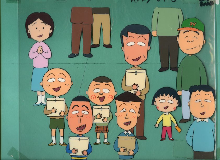 ちびまる子ちゃんセル画　A36 Aセル画 ちびまる子ちゃん（背景付） 其の251 ちびまる子ちゃん Aセル