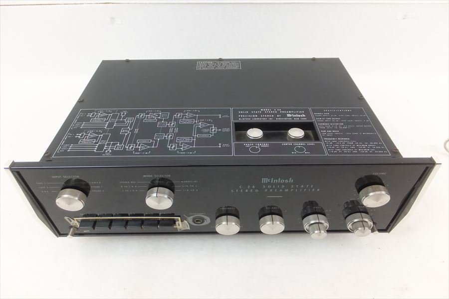 ▼ McIntosh マッキントッシュ c26 アンプ 中古現状品 221205H3211