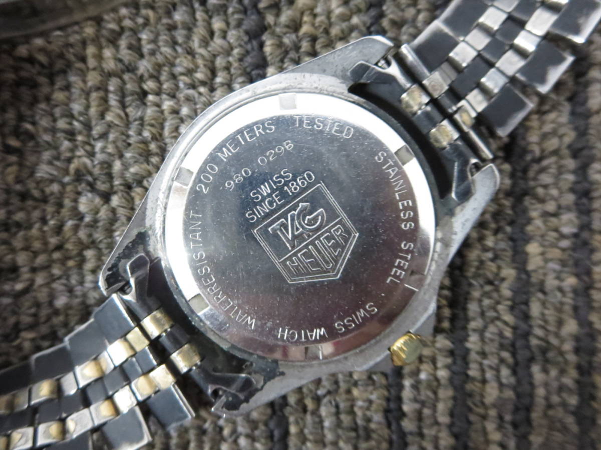 必見】 古い時計屋 放出 TAG HEUER タグホイヤー 980-029B メンズ 