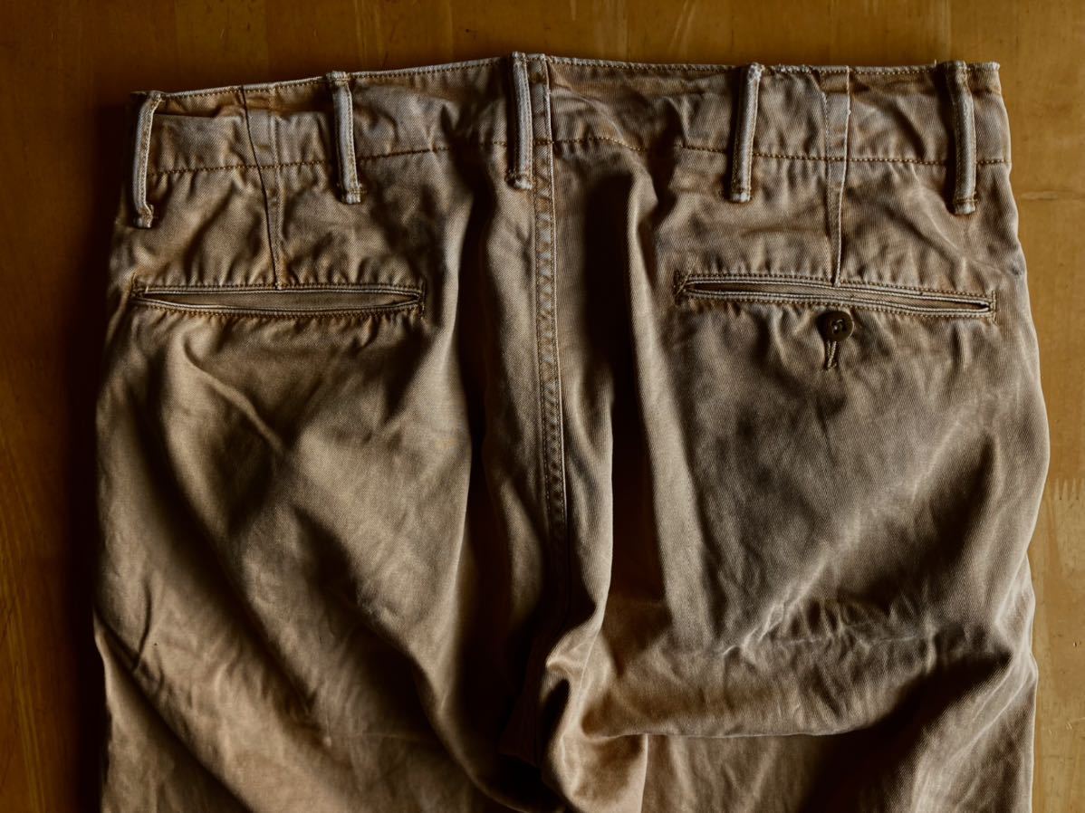 黄金期 RRL DISTRESSED REGULATION CHINO TROUSER 30⁄30