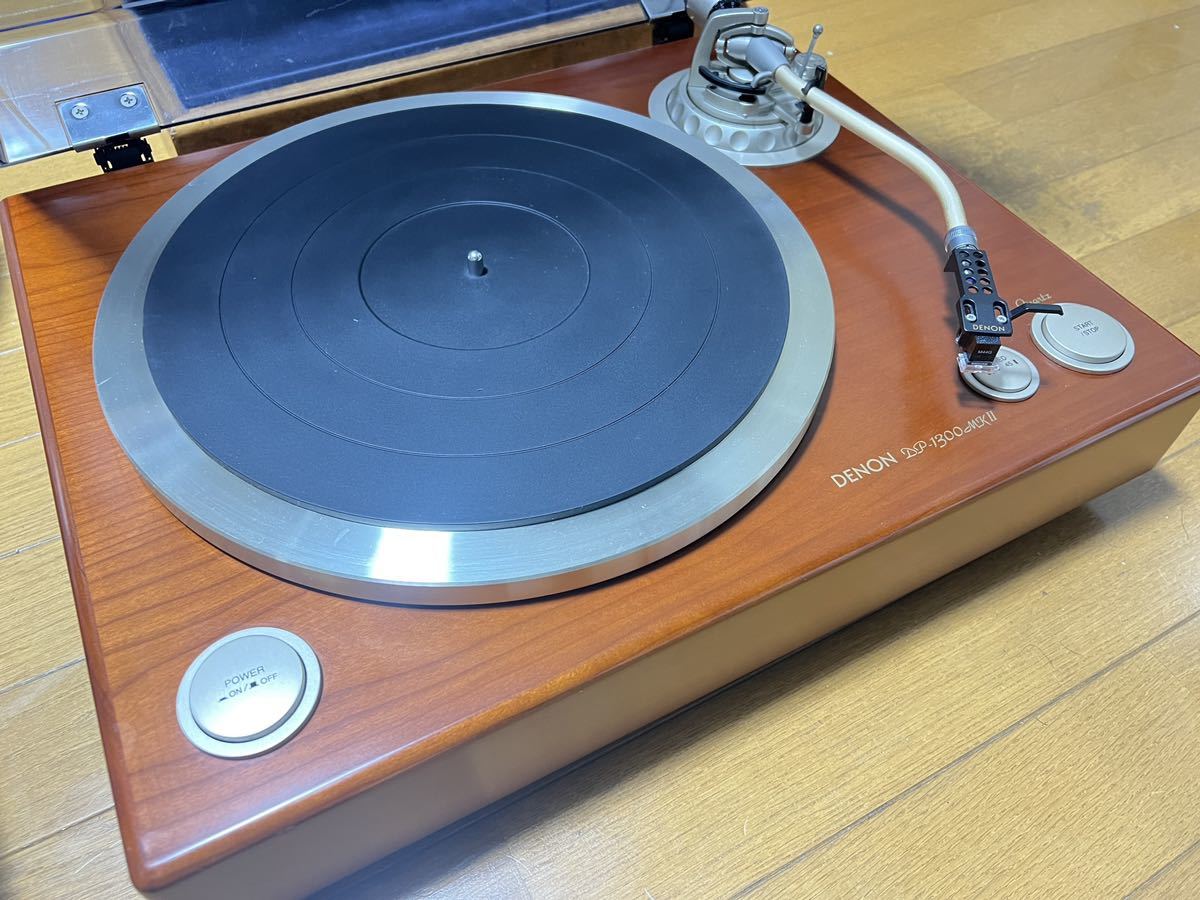DENON DP1300mk2 M44G DL-103 ortofon 6NX-TSW1010フォノケーブル付き レコード レコードプレーヤー　ターンテーブル　デノン　DP-1300MKII