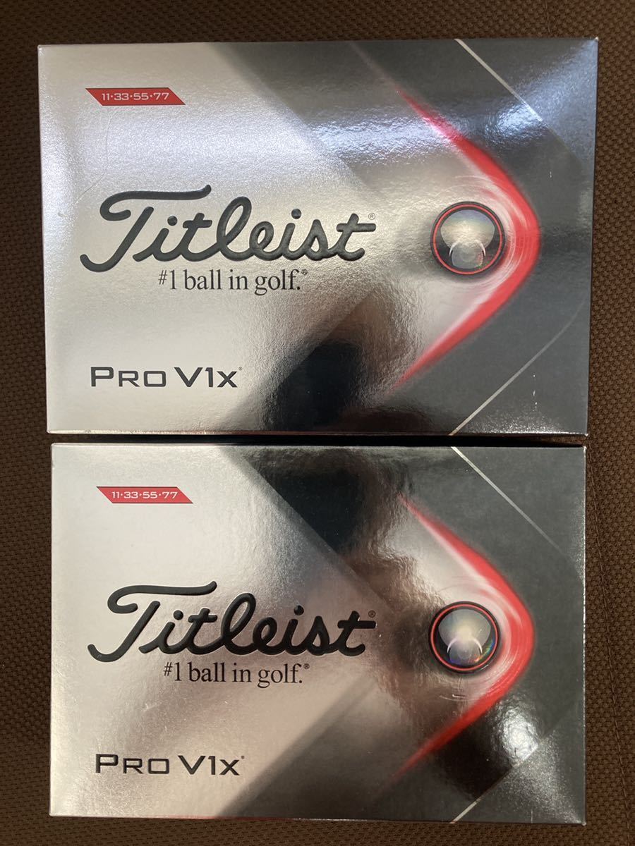 新品未使用　2021 タイトリスト PRO V1X ダブルナンバー　２ダース
