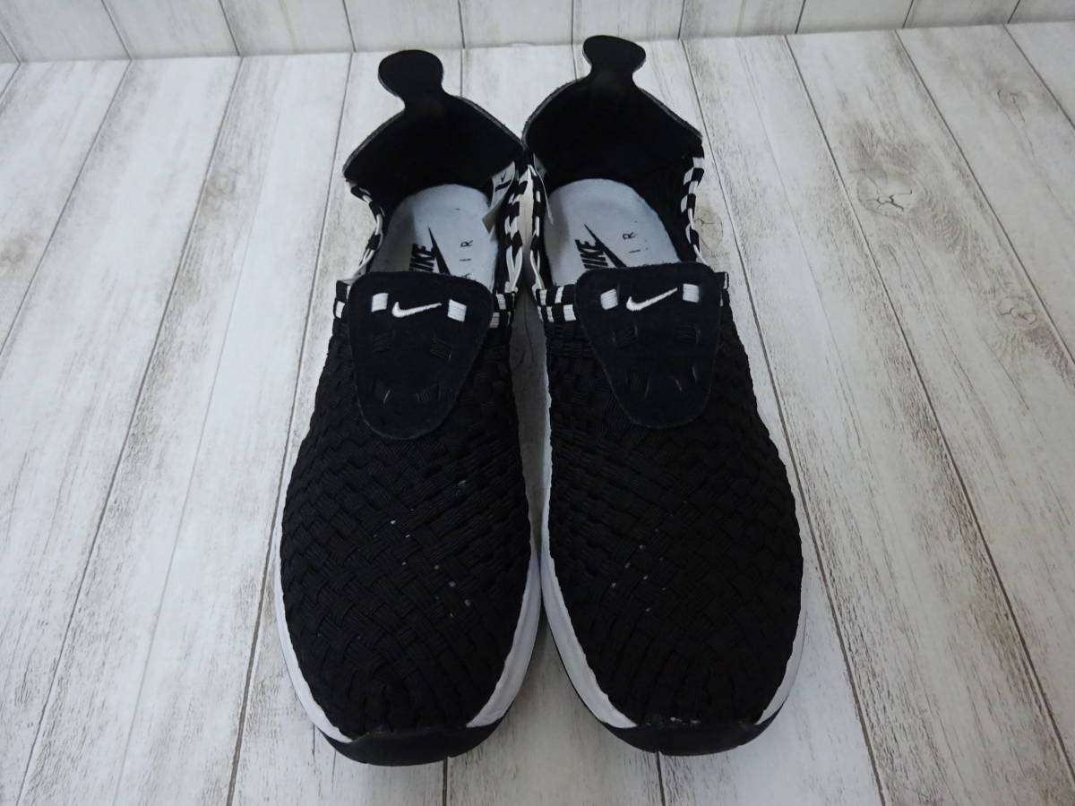 NIKE AIR WOVEN スニーカー スリッポン ブラック 黒 白 メンズ