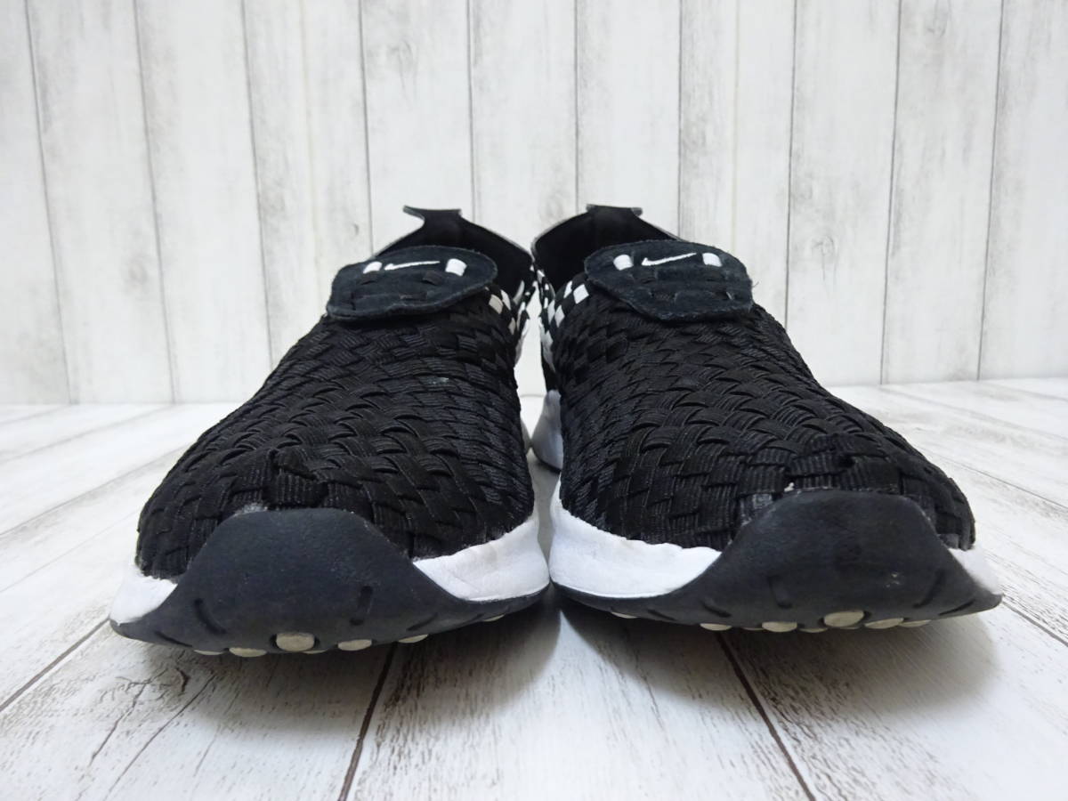 NIKE AIR WOVEN スニーカー スリッポン ブラック 黒 白 メンズ