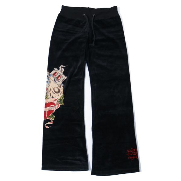 オススメ◎》ED HARDY エドハーディー☆ベロアセットアップ*ライン