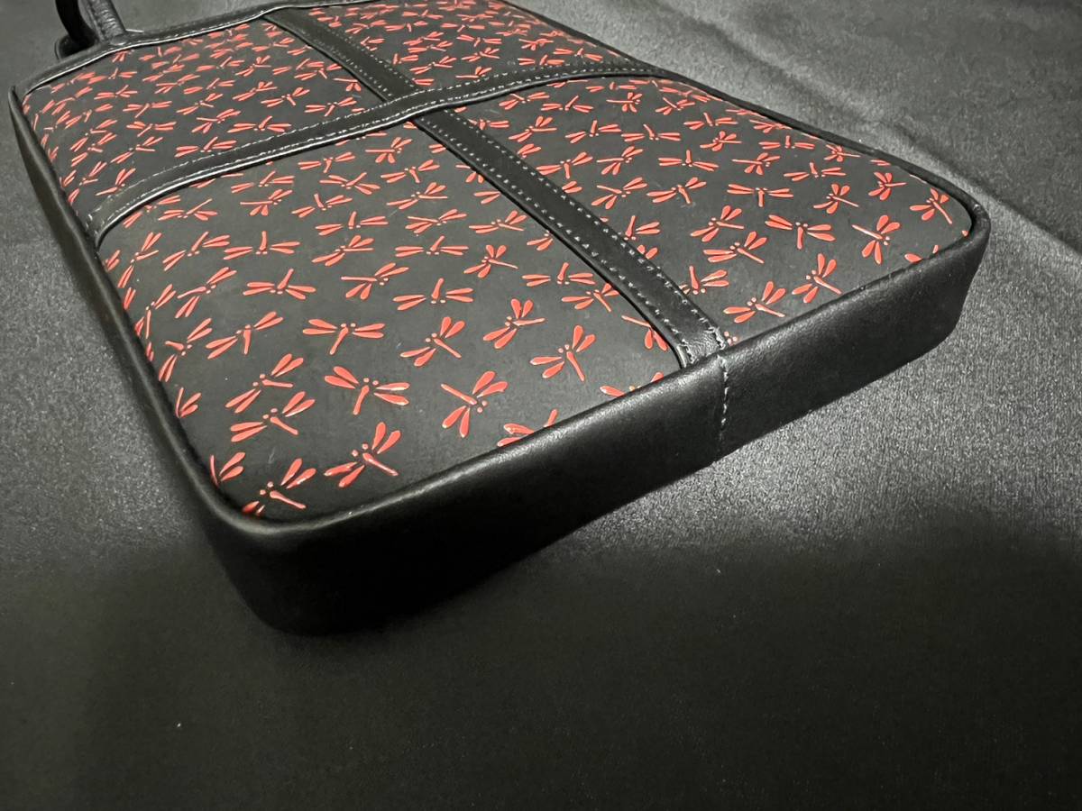 未使用保管品/印傳屋/印伝/INDEN-YA/ハンドバッグ/ミニバッグ/黒地 