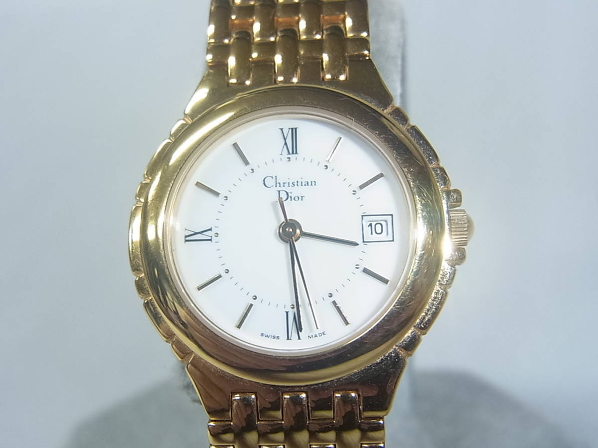 6258　Christian Dior　クリスチャンディオール　レディース時計　クォーツ　電池交換済み