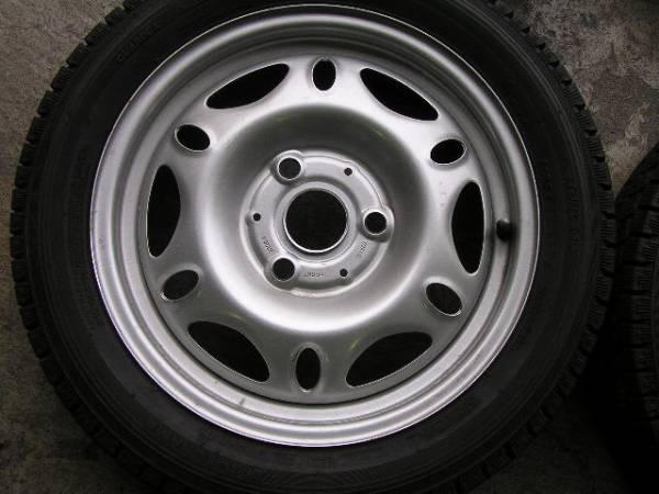 MCCスマート3穴ホイール＋スタッド145／45R15 4本 