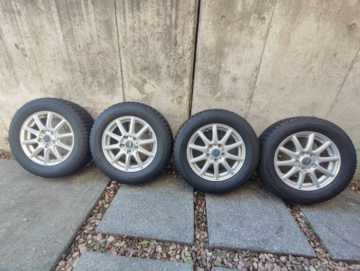 15インチ スタッドレスタイヤ アルミホイールセット 195/65R15 PCD114 