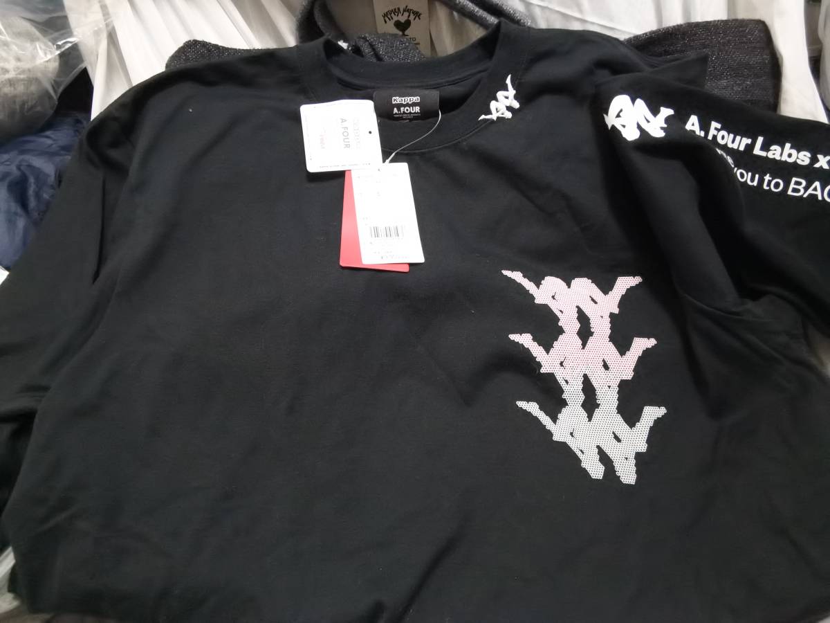 Kappa カッパ 未使用タグ付Kappa 半袖Tシャツ L ロゴ刺繍 - パープル 美品