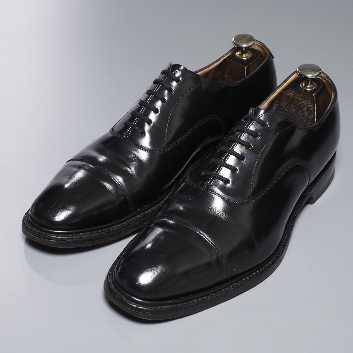 W9892*Church's/チャーチ*136ラスト/メンズ80F/ストレートチップ/レザーシューズ/冠婚葬祭対応/革靴/黒/ブラック/ビジネスシューズ