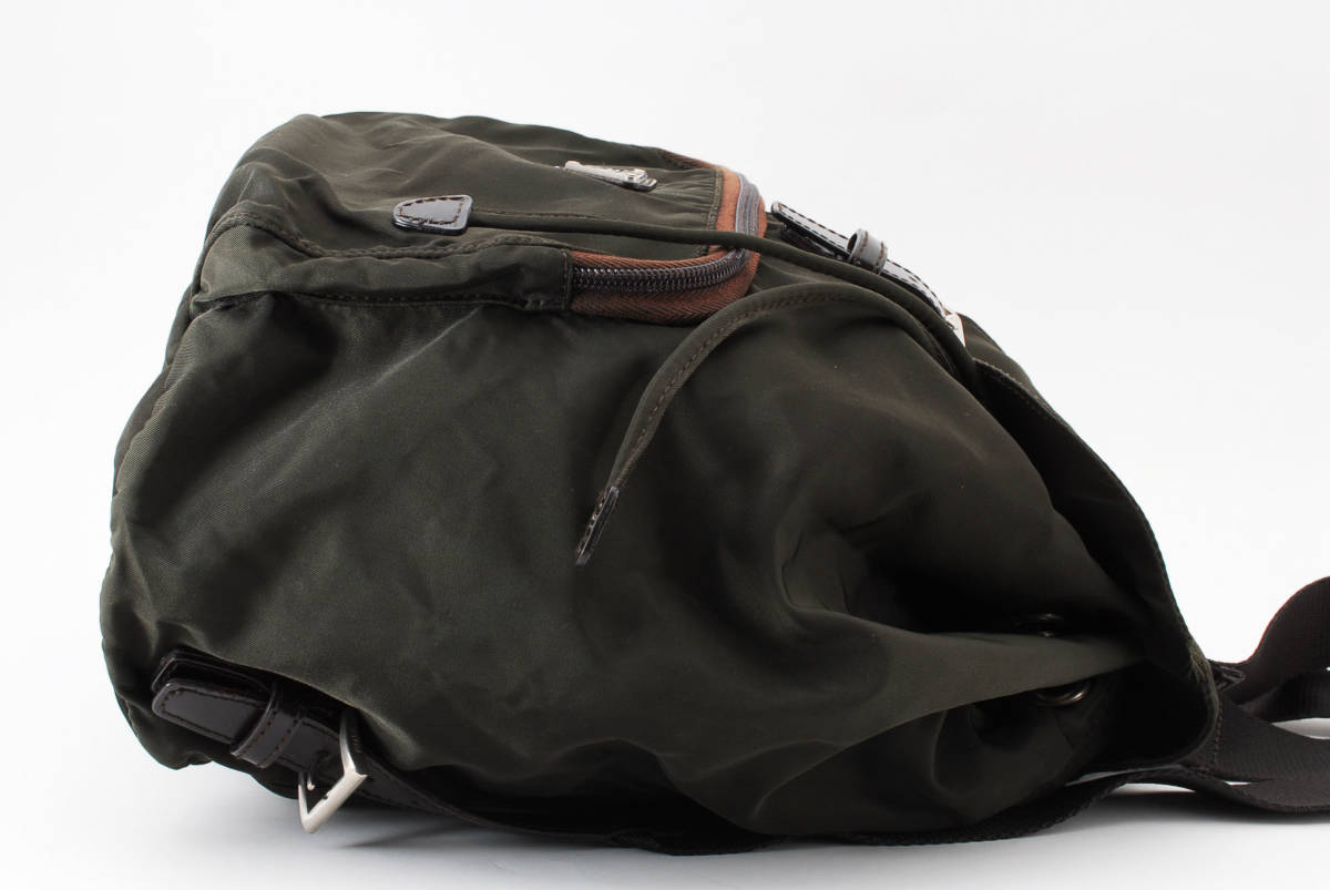 1円スタート】PRADA プラダ テスート ナイロン リナイロン レザー