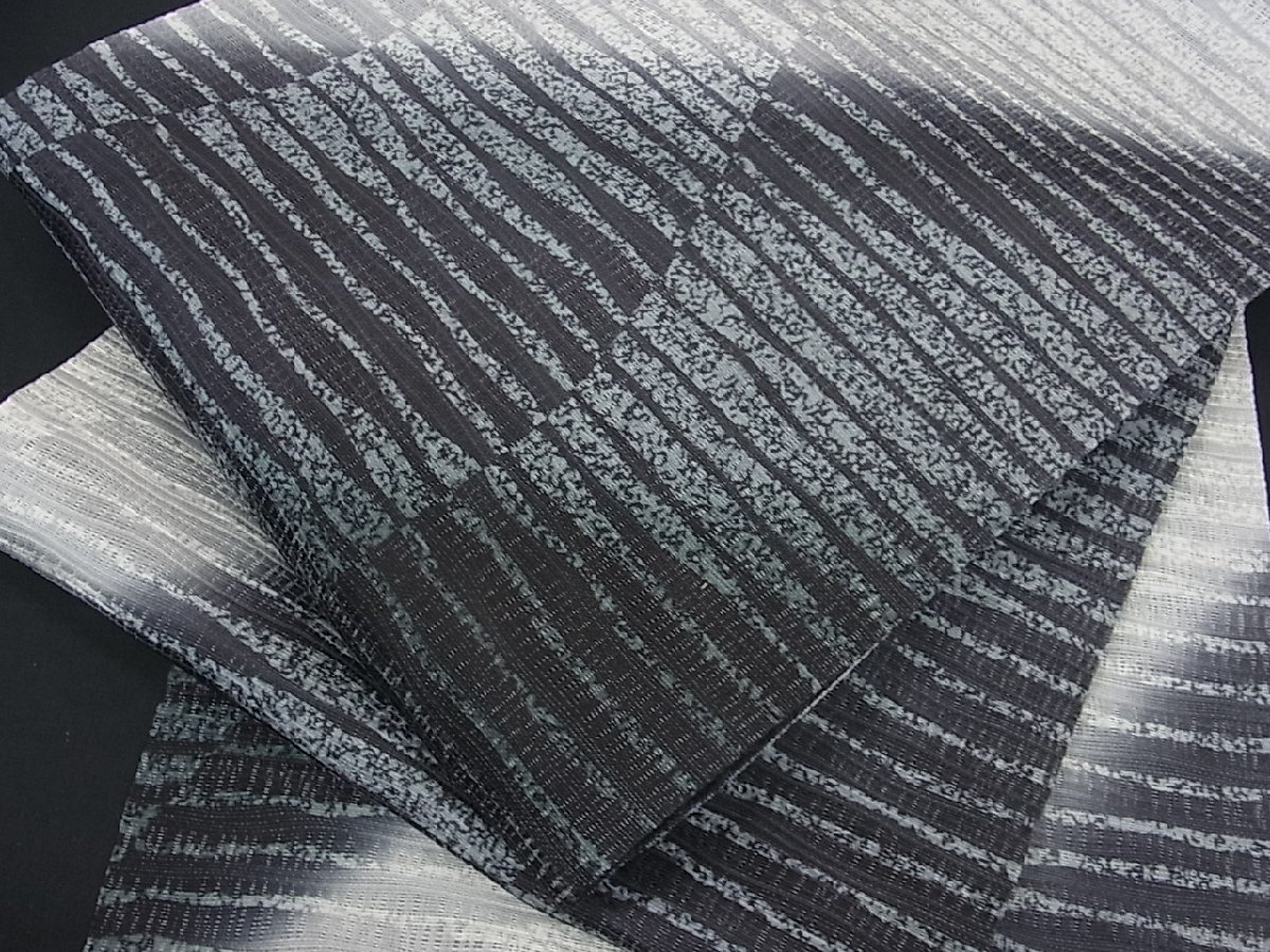 花美人着物■両面　全通柄袋帯　スリーシーズン帯　横段文　逸品　未使用　sa1564