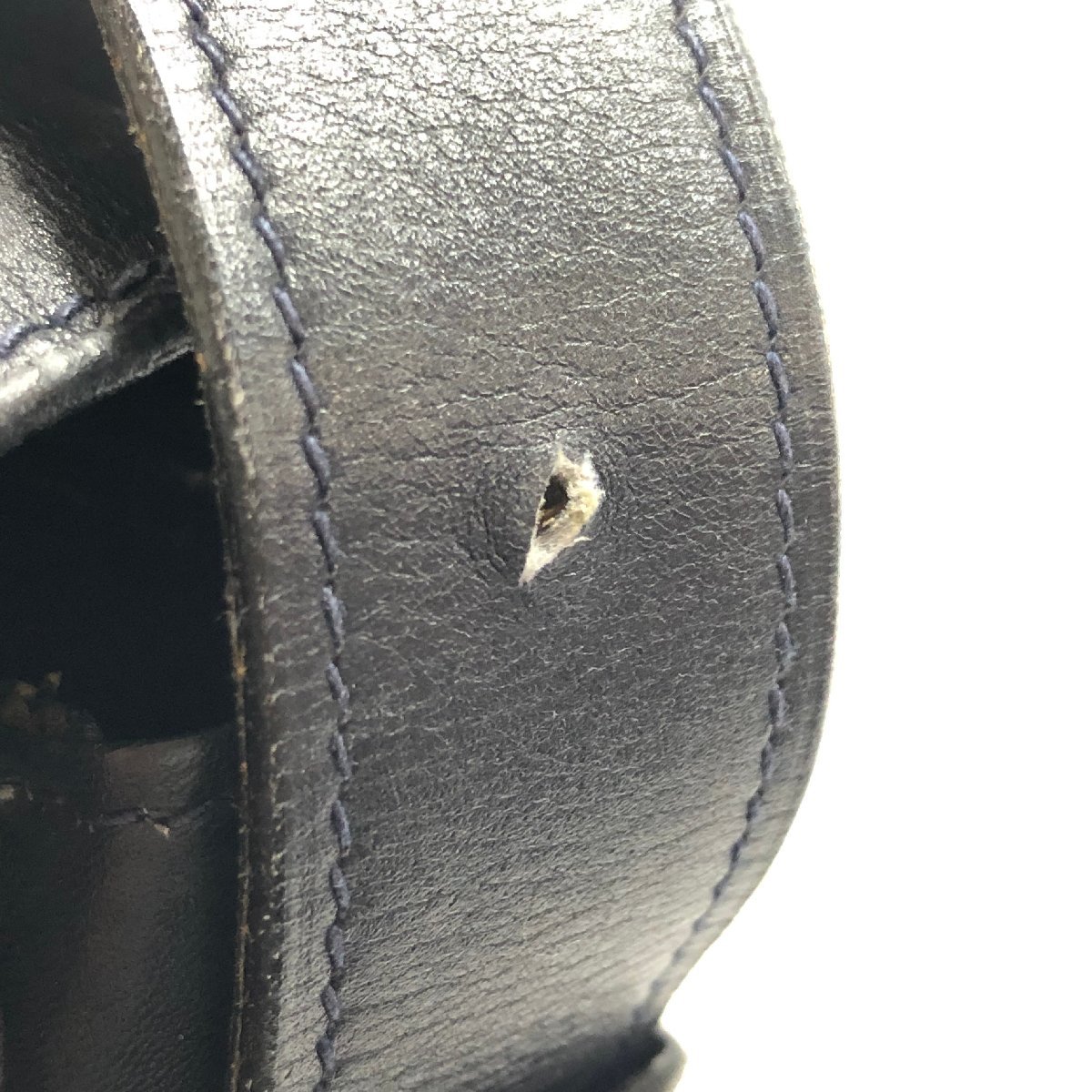 f001 C CELINE セリーヌ トリオンフ ロゴ ホースビット 金具 レザー 